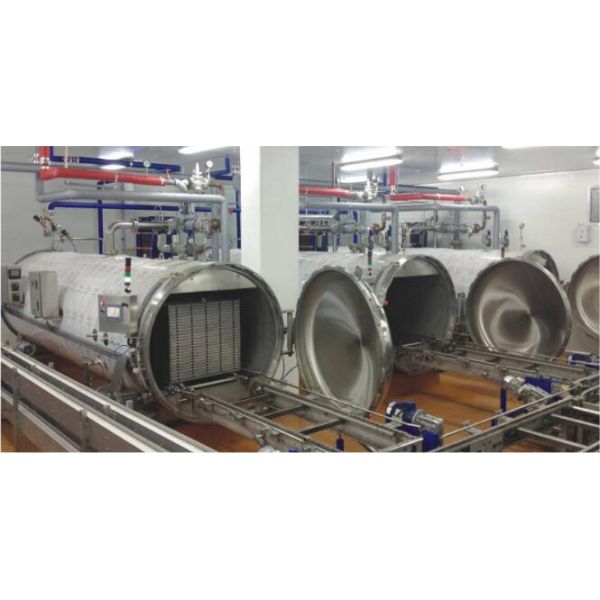 Popular Food Sterilization Equipment Water Spray Retort / Side Spray Autoclave