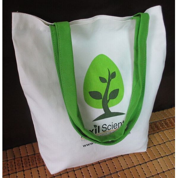 customized eco friendly calico canvas cotton tote bag