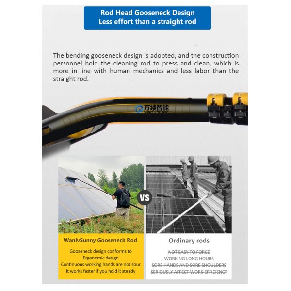 High Pressure Cleaning Electric Water Fed Pole with 3.5m Max Unfold Size and Backpack