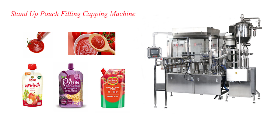 Baby Food Packing Machine For Single Composite Film Electric Packaging