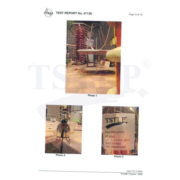 Internationally Tested Self Active Ese Lightning Rod 60μS Long Life