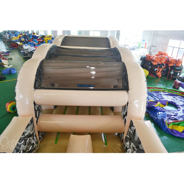 18M Camouflage Inflatable Obstacle Course Bounce House
