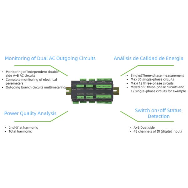 Acrel AMC16-FAK48 3 Phase Branch Circuit Monitoring Module For IDC Multicircuit Ac Monitoring Device For Data Center