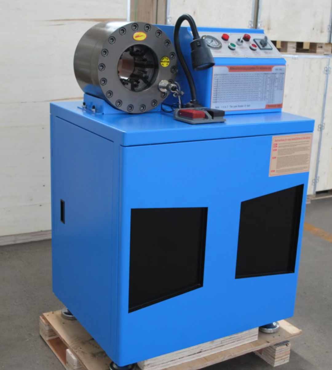 6-51mm 10 Dies Hose Matching Dies 500 Pieces Per Hour Portable Hose Crimping Machine Hydraulic Hose Crimper