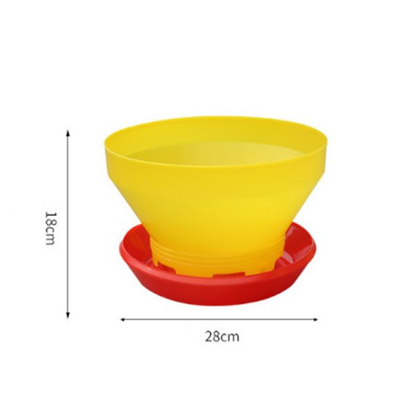 28cm*18cm Plastic Five Gallon Bucket Chicken Feeder