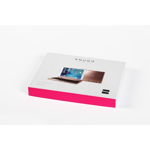 Rectangle Cardboard Jewelry Set Boxes White Pink Color For Product Box