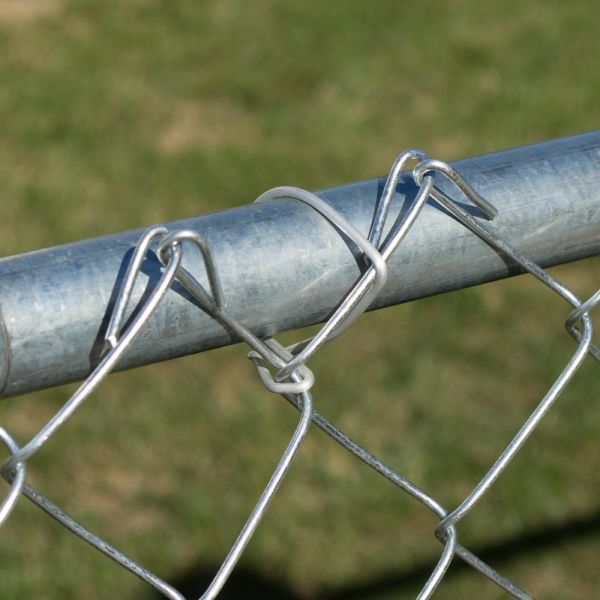 10ft Chain Link Galvanized Fence 9 Gauge 2'' With 50ft Length And Fittings