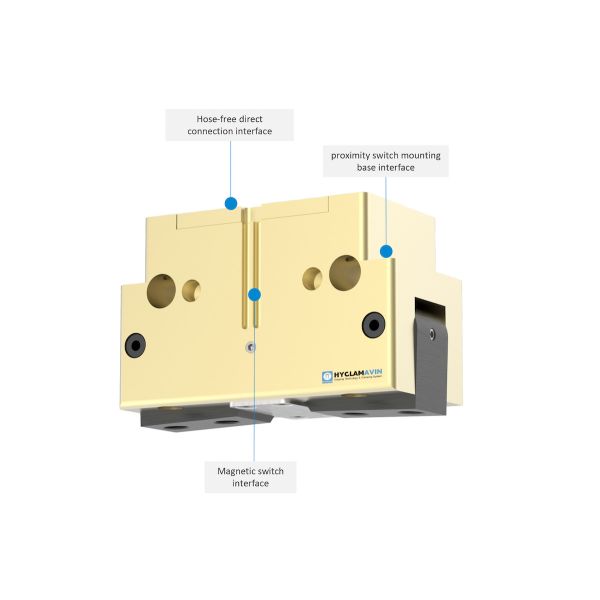Industrial TAG Gripper Pneumatic Angular Gripper Proximity Switch Interface