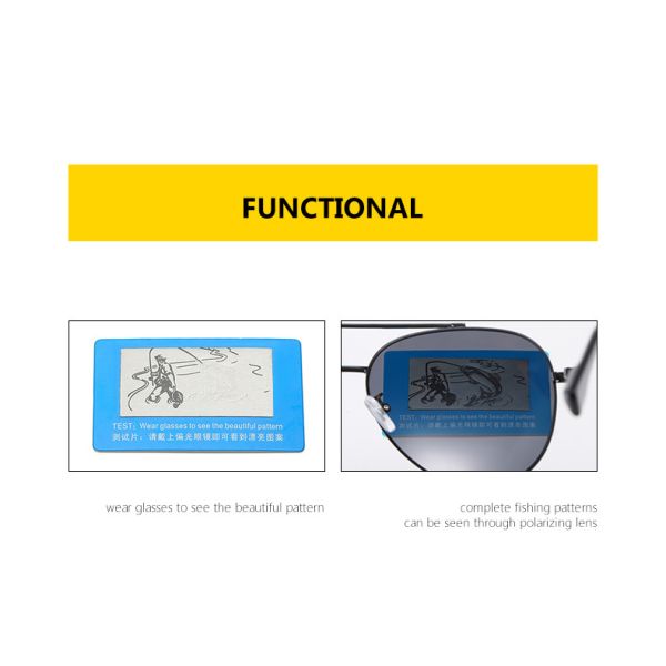 Portable TAC Polarized Photochromic Sunglasses Men'S UV400 Driving Transition Lens