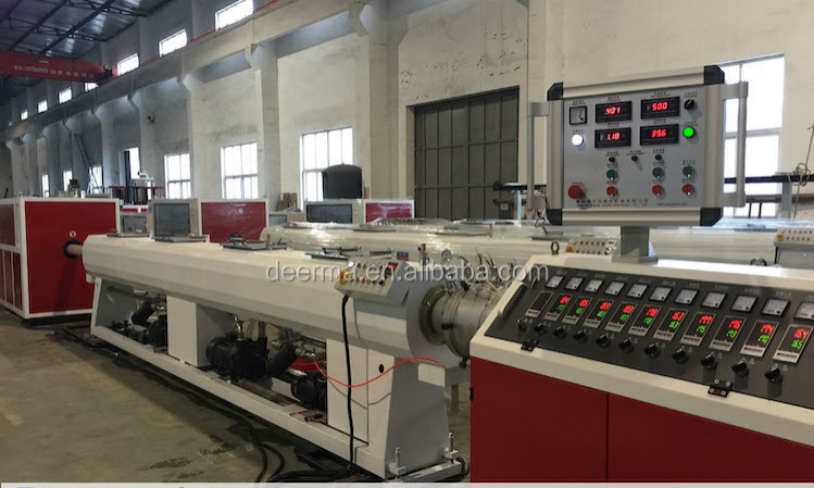 37kw PVC Pipe Extruder Machine 63mm - 200mm Counter Rotating Twin Screw Extruder