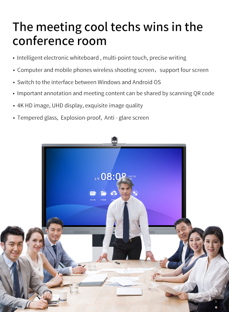 Electronic IR Touch Screen Interactive Whiteboard Digital Board For School