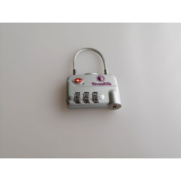 35.2g TSA Combination Padlock / TSA 21100 3 Digit Number Lock PC Material