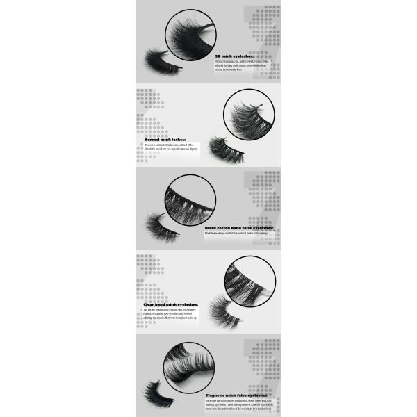 Natural Black 6D Mink Lashes , Customized Package Dramatic Mink Lashes