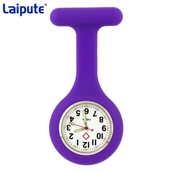 Silicone Nurse Watches Clip On Wearproof Agingproof With 28mm Embedded Dial