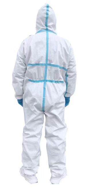China Waterproof Blue Isolation Gowns / Soft Isolation Gowns Infection Control wholesale