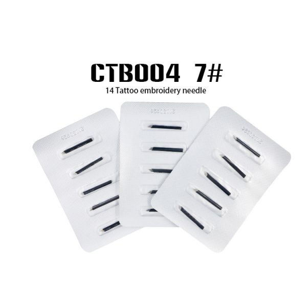 Stainless Steel Permanent Makeup Microblading Tattoo Needls Sterilized With Gamma Rays