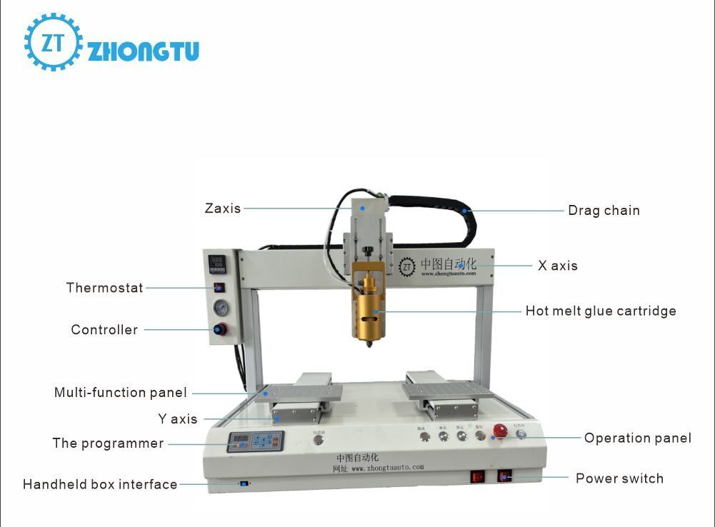 Intelligent Temperature Control Hot Melt Adhesive Automatic Dispensing Machine for Phone Assembly