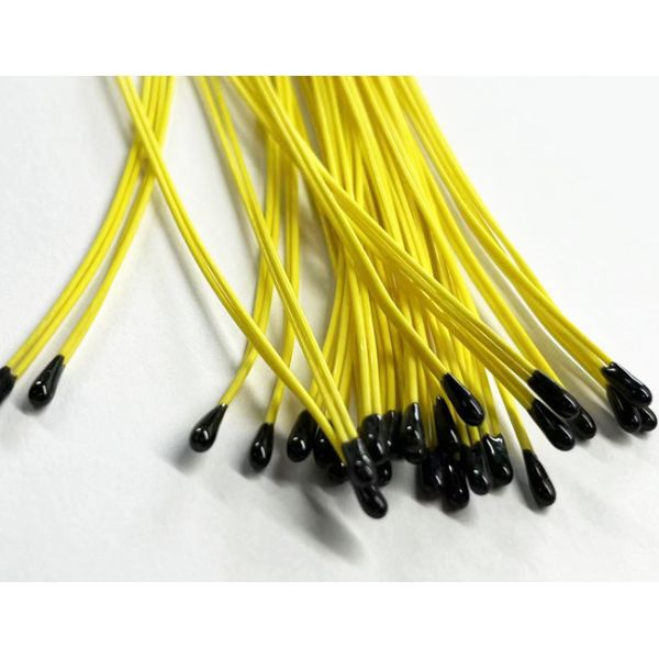 Radial Leaded Epoxy Thermistor Temperature Sensor 100MΩ Insulation Resistance