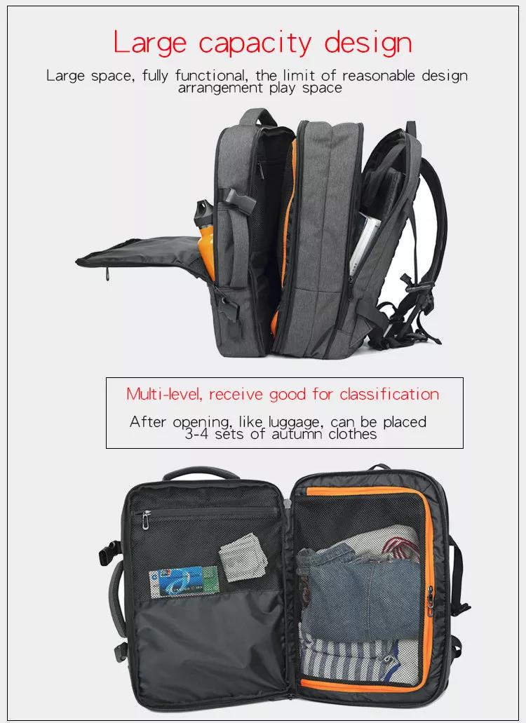 Expandable Xiaomi Cloth 16in Laptop Backpack 38L Anti Theft Waterproof