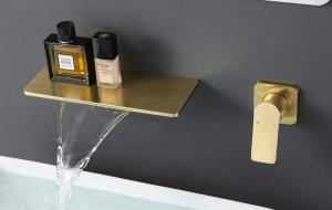 China CE Waterfall Split Wall Mounted Concealed Basin Faucet wholesale