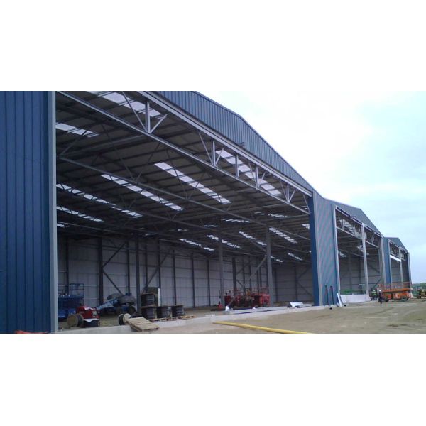 Industrial Q235 Q345 Steel Aircraft Hangar Buildings Airplane Hangar Construction