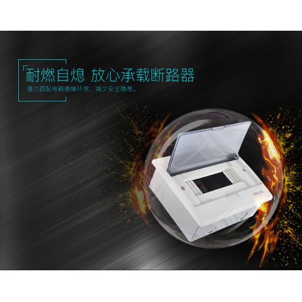 63A 100A Plastic Polycarbonate Lighting Distribution Box 9 12 16 20 24 32 36 45 Ways Delixi