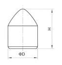 Cemented Tungsten Carbide Parabolic Pick Buttons Hard Alloy Engineering Materials