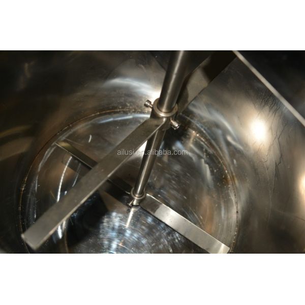 Stainless Steel Mixing Tank Heating Raw Material Mascara Homogenizer Lipstick Heating Mixer Making Machine