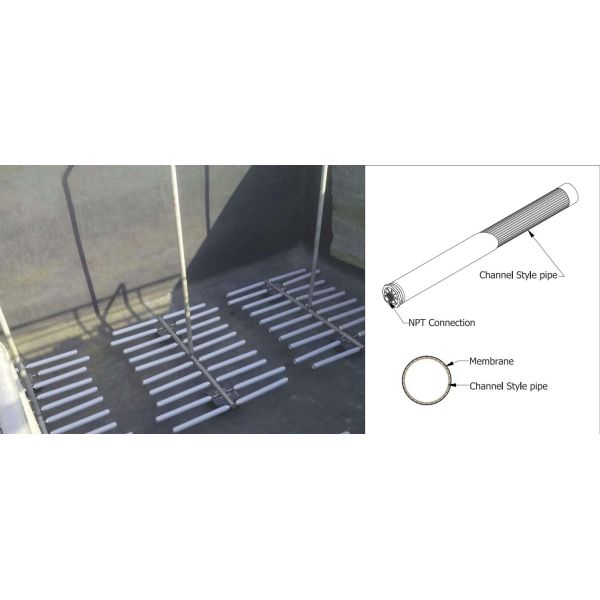 Aeration Fine Bubble Tube Diffusers Wastewater 2 Inch Pipe Air Diffuser Pipe