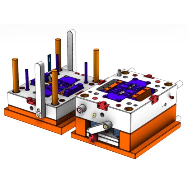 OEM / ODM : Cold Runner Injection Molding & Bracket In Glasses 1*2 No.23058-B