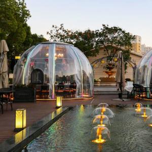 China Star PC Glamping Geodesic Domes House Dome Igloo Tent wholesale