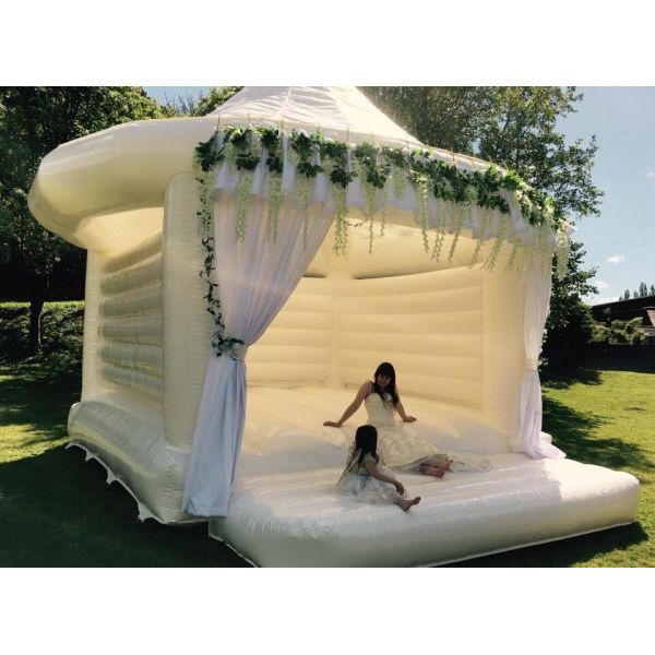 Commercial Outdoor Adult Inflatable Bounce House Combo Castle White Bounce House Inflatable Wedding Bouncer