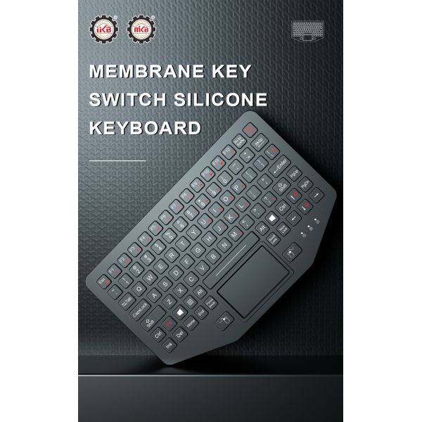 IP65 Waterproof Silicone Industrial Keyboard Membrane Switch Key Technology