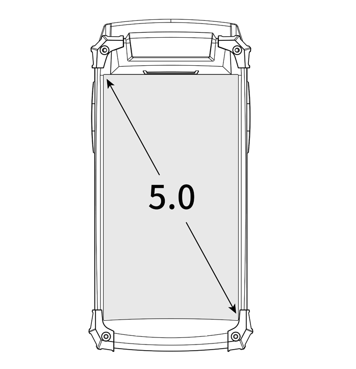 Toughest UHF RFID Smart Reader With Charger IP65 Protection 5 Inch Android 7.0