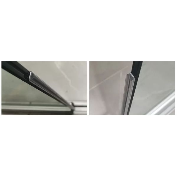 Aluminum Frameless Glass office Balcony Sliding Door Movable Partition Folding Wall