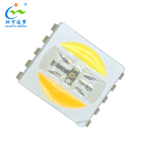 5050 Multi Color SMD LED Chip 5050 0.2W RGBCW 2700K - 25000K