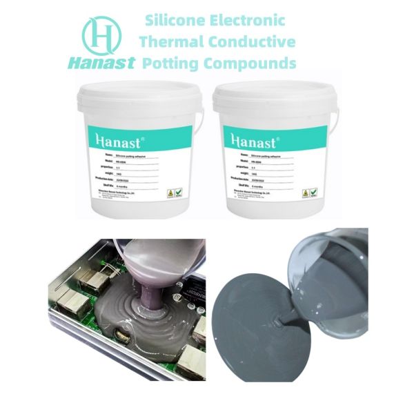 Waterproof Thermal Conductive Liquid Clear Silicone Rtv Gel For Electronics Low Viscosity Waterproof