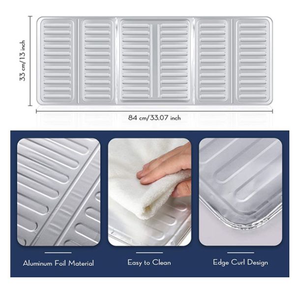 Anti Splatter Aluminum Oil Splash Guard For Kitchen Cooking