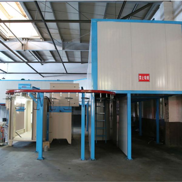 Large Scale Metal Powder Coating Line Loom Parts Automatic Powder Coating System