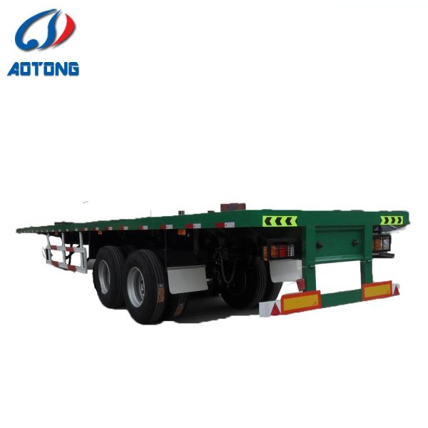 Fully Welded Chassis 3 Axles 45ft 40tons Flatbed Trailers for Flexible Cargo Delivery