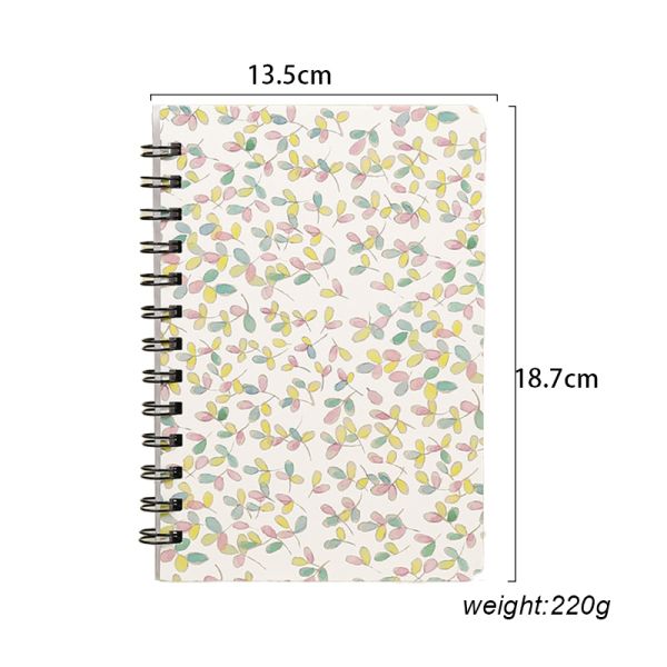 Cartoon Diary Journal Notebook , 8cmx10.5cm Spiral Bound Plain Notebook