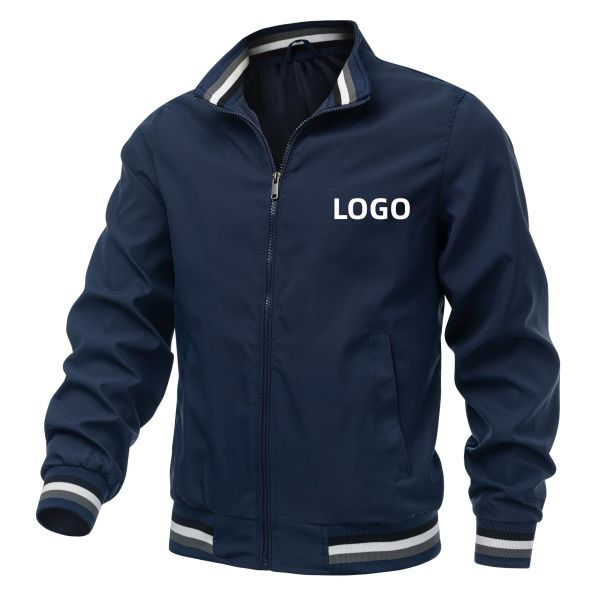 Leisure Classic American Style Comfortable Plus Size Loose Custom Logo Bomber College Baseball Jackets For Mens