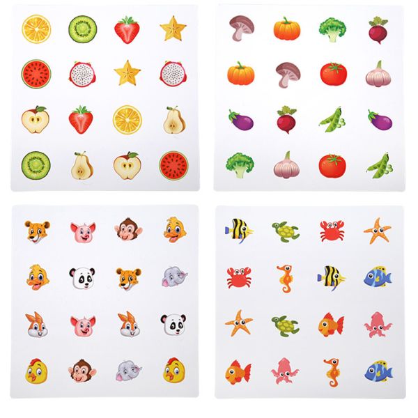 Montessori 3D Unisex Memory Match Puzzle Game Chess Toy