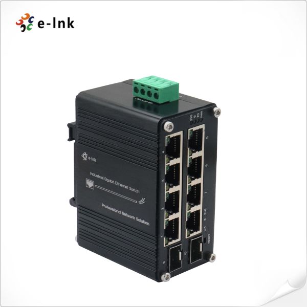Mini Industrial Managed PoE Switch 8 Port 10/100/1000T 802.3at To 2 Port 100/1000X SFP
