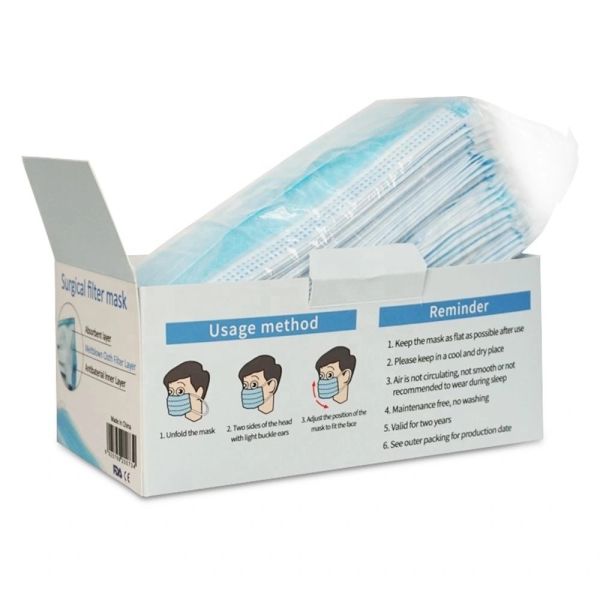 Earloop Non Woven Disposable Mask Anti Pollution Dust Mask Eco Frinedly